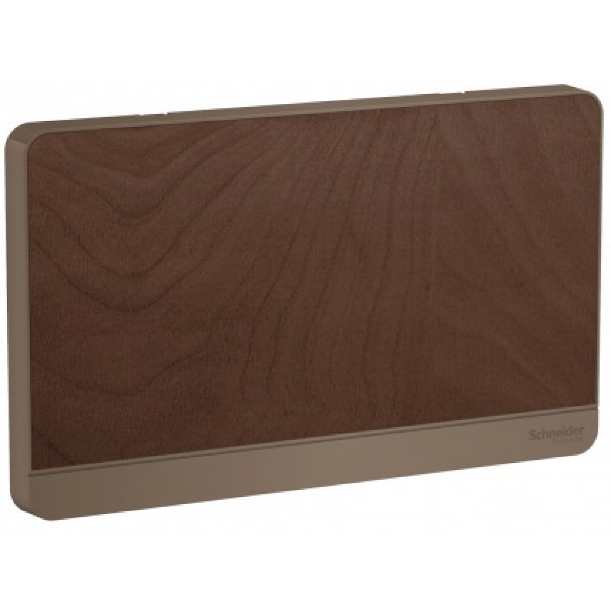 施耐德電氣 AvatarOn 兩位空白掣面 (胡桃木) - 147x87mm，抗紫外線，PC材質